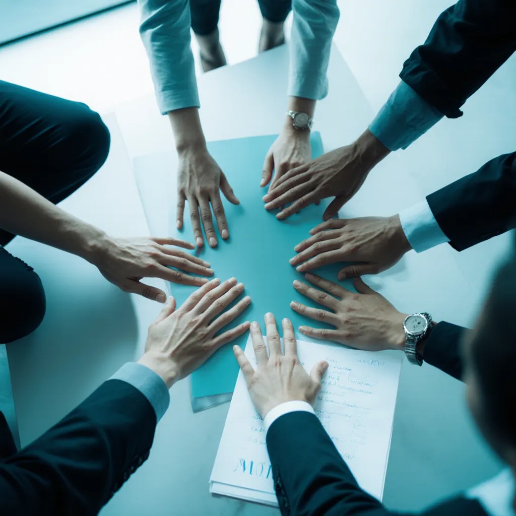 Equipo de empresa participando en una sesión de cohesión y bienestar somático