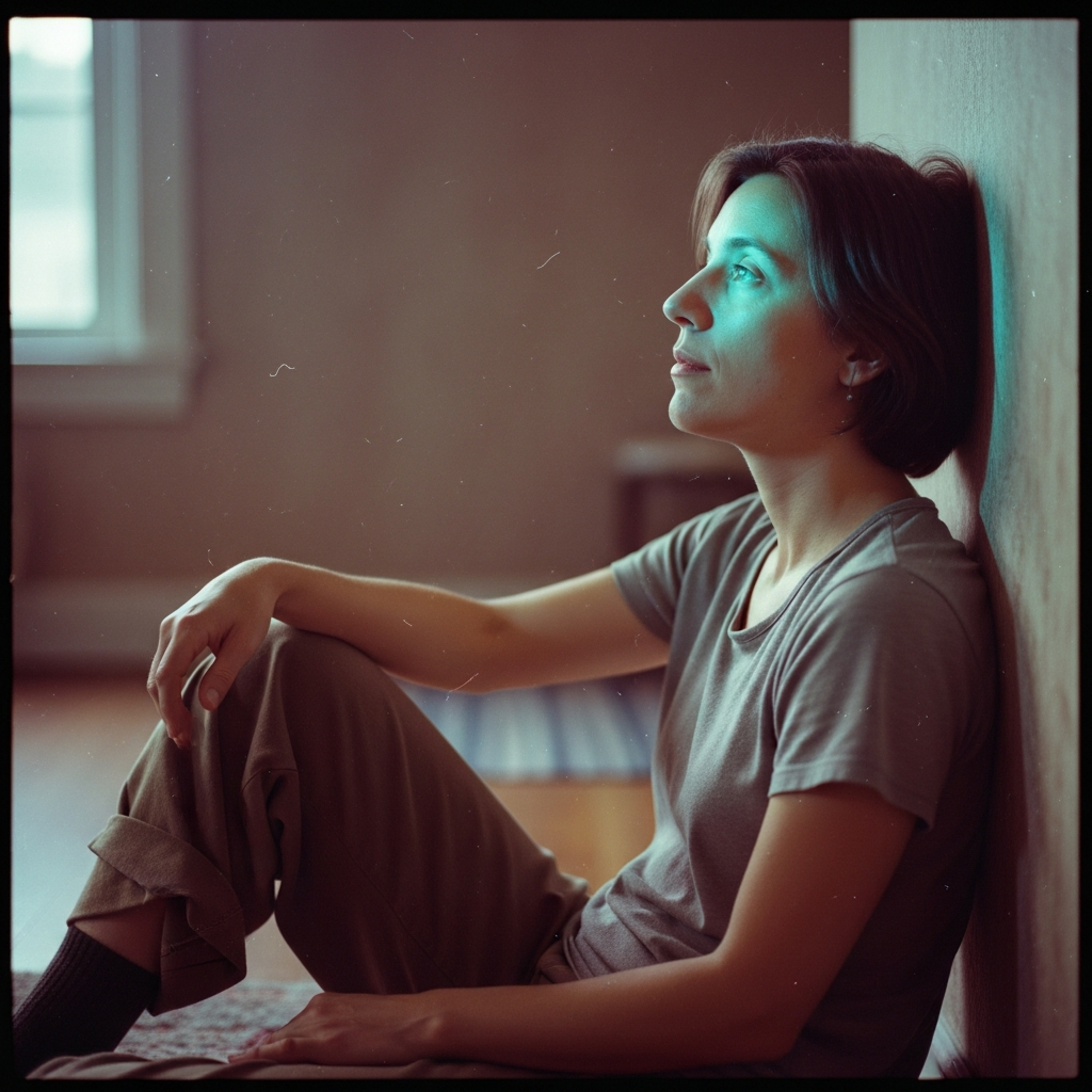 Persona en proceso de autorregulación emocional con técnicas somáticas