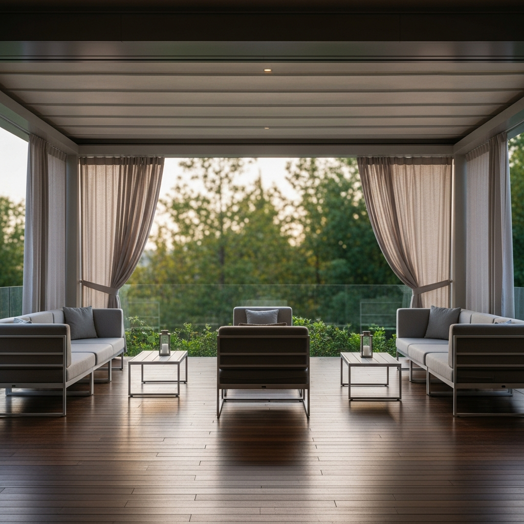 Espacio interior de hotel con diseño natural y ambiente calmado