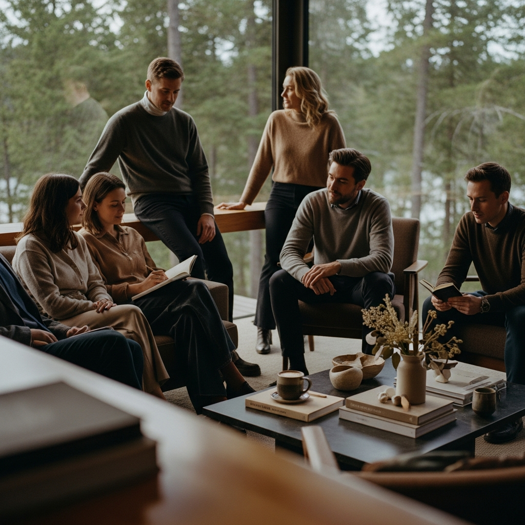 Grupo reducido en espacio interior tranquilo para experiencia privada